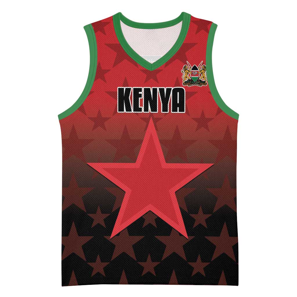 Custom Kenya Football Basketball Jersey Harambee Harambee Stars - Red Jersey LT15
