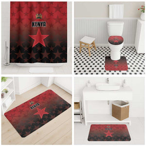 Kenya Football Bathroom Set Go Harambee Stars - Red Jersey