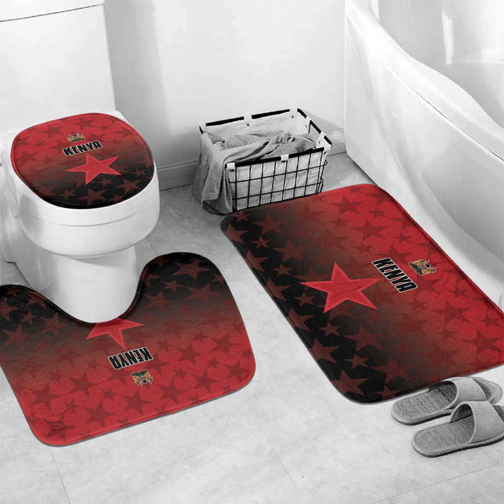 Kenya Football Bathroom Set Go Harambee Stars - Red Jersey