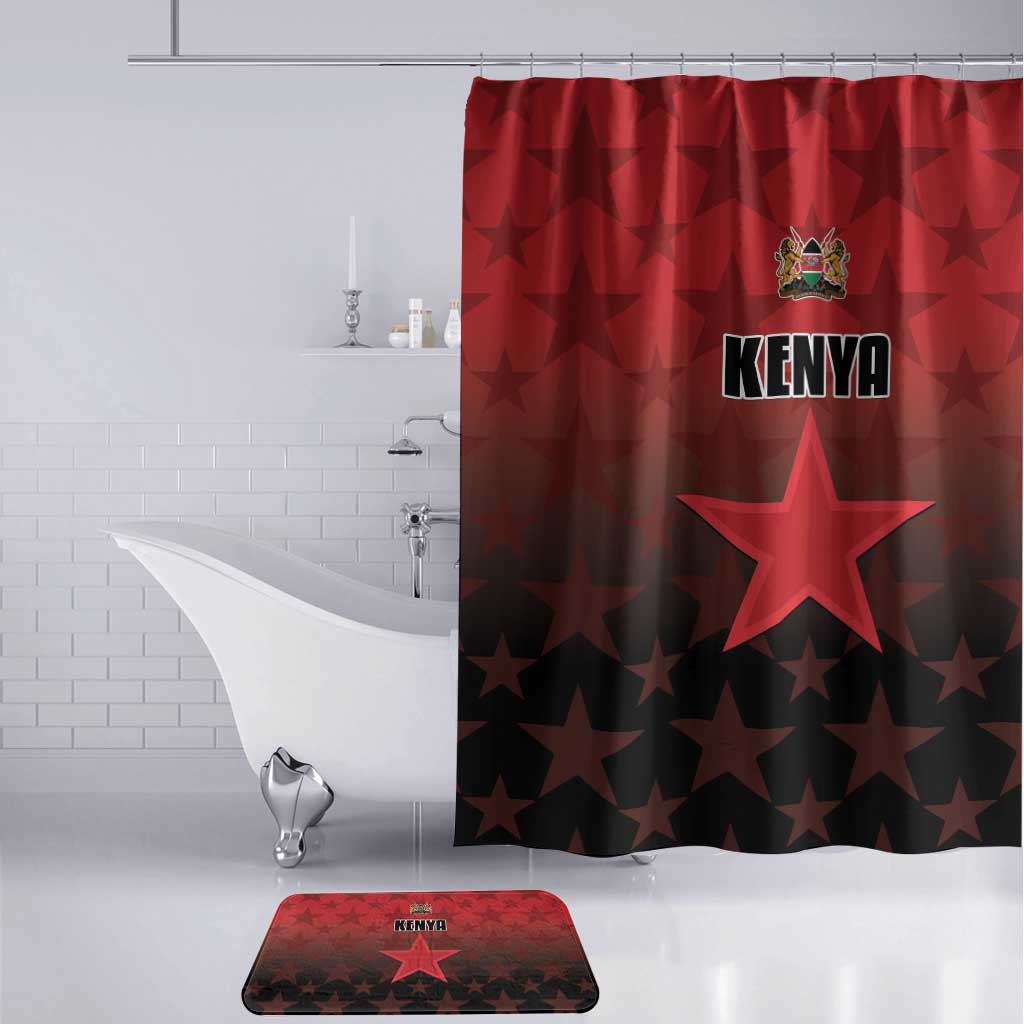 Kenya Football Bathroom Set Go Harambee Stars - Red Jersey