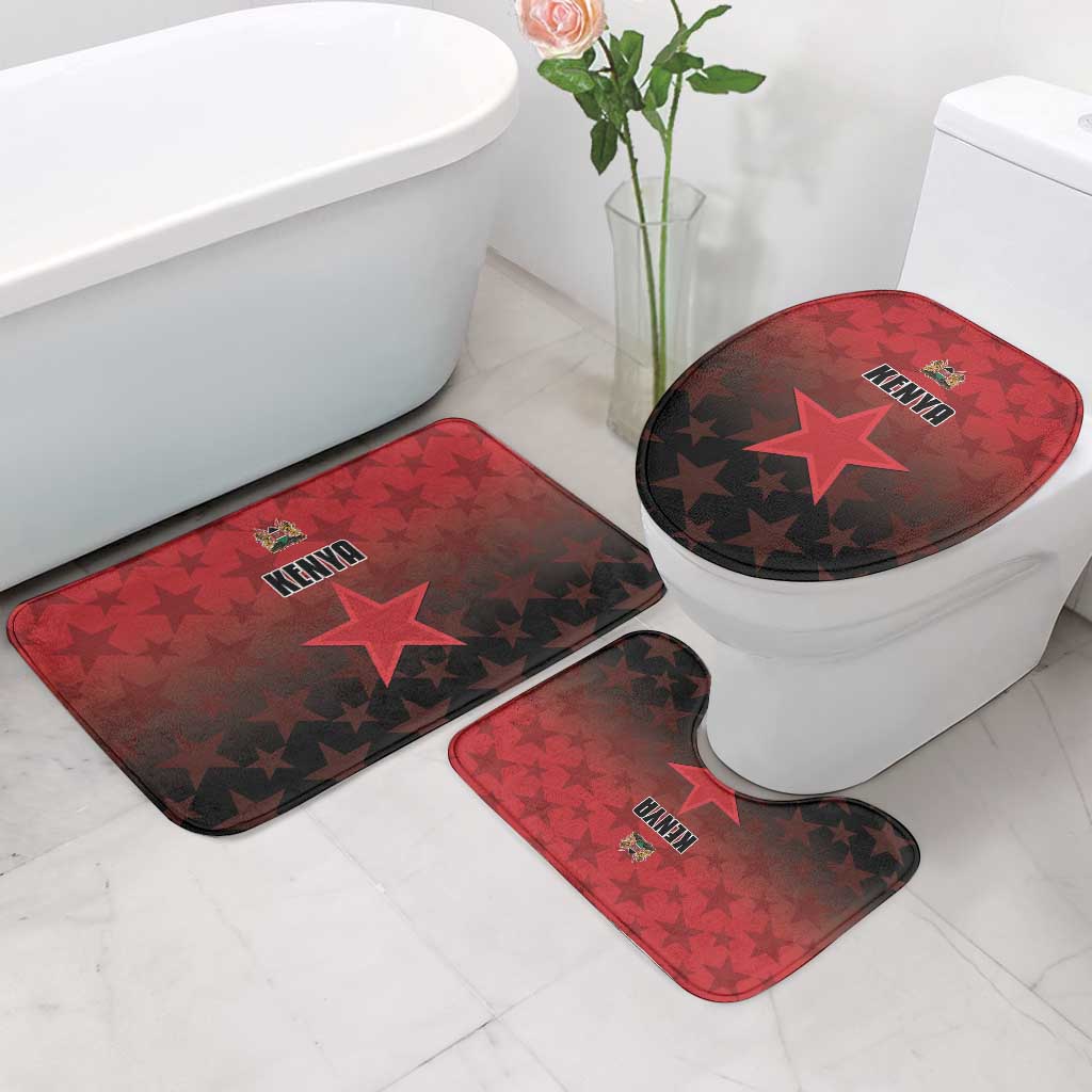 Kenya Football Bathroom Set Go Harambee Stars - Red Jersey
