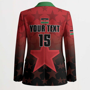 Custom Kenya Football Blazer Go Harambee Stars - Red Jersey