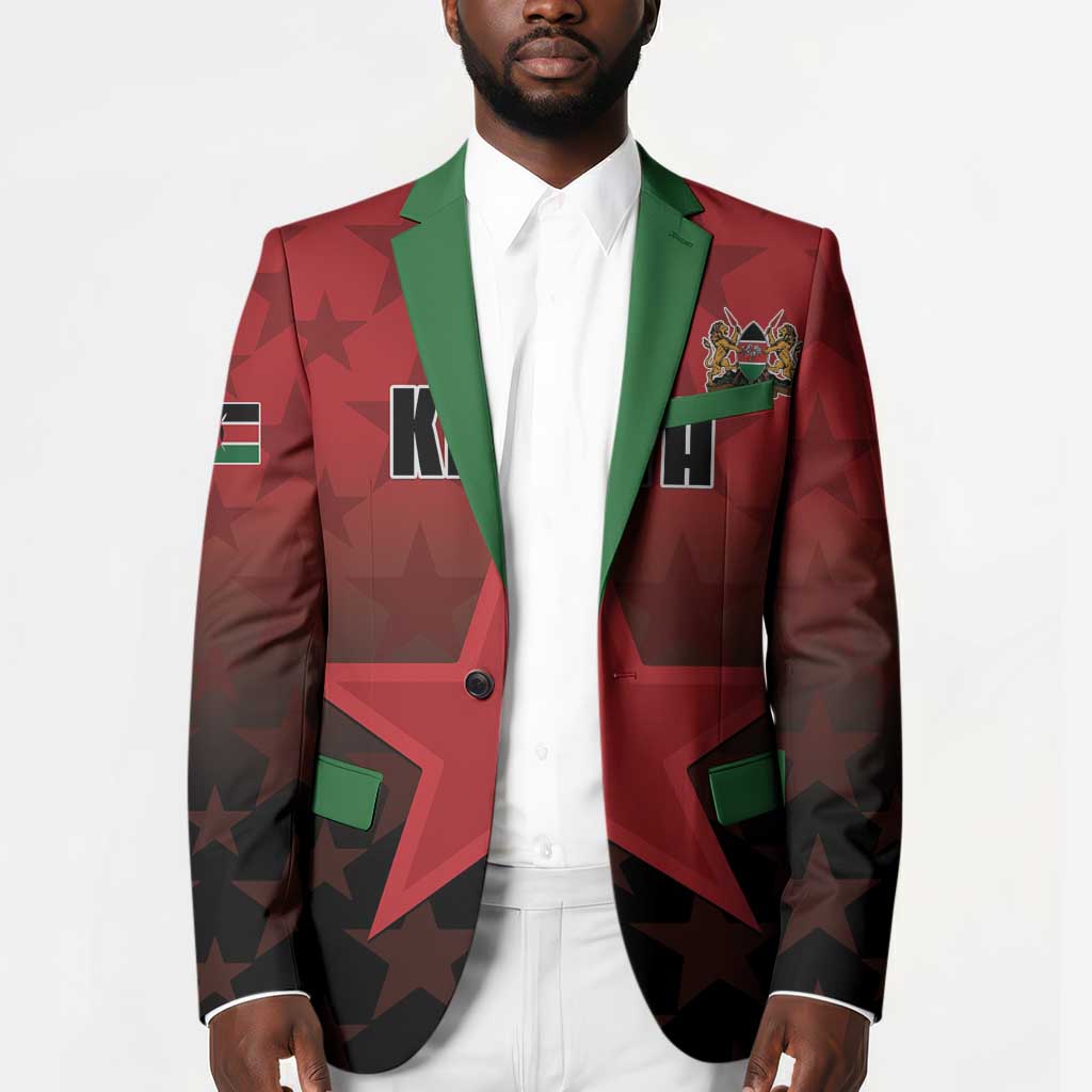 Custom Kenya Football Blazer Go Harambee Stars - Red Jersey