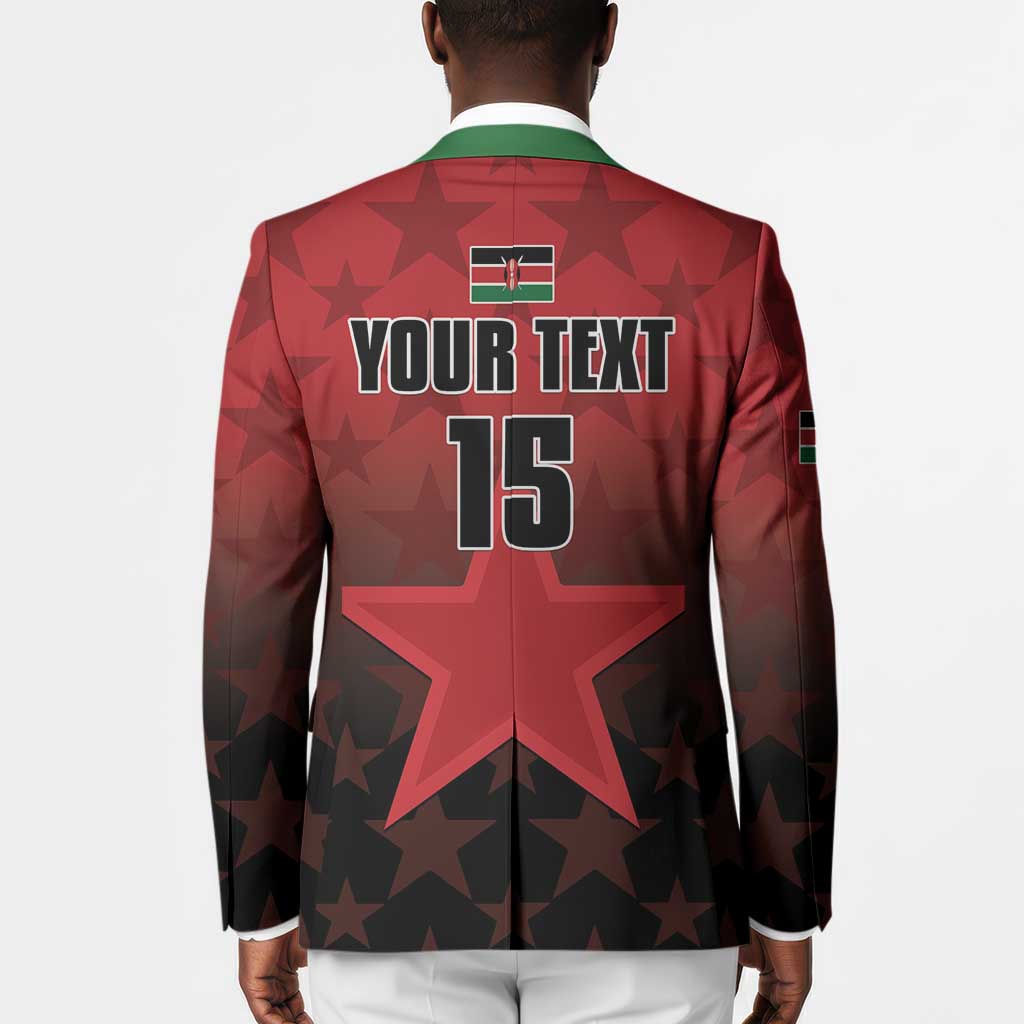 Custom Kenya Football Blazer Go Harambee Stars - Red Jersey