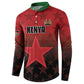 Custom Kenya Football Button Sweatshirt Go Harambee Stars - Red Jersey