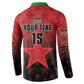 Custom Kenya Football Button Sweatshirt Go Harambee Stars - Red Jersey