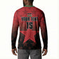 Custom Kenya Football Button Sweatshirt Go Harambee Stars - Red Jersey