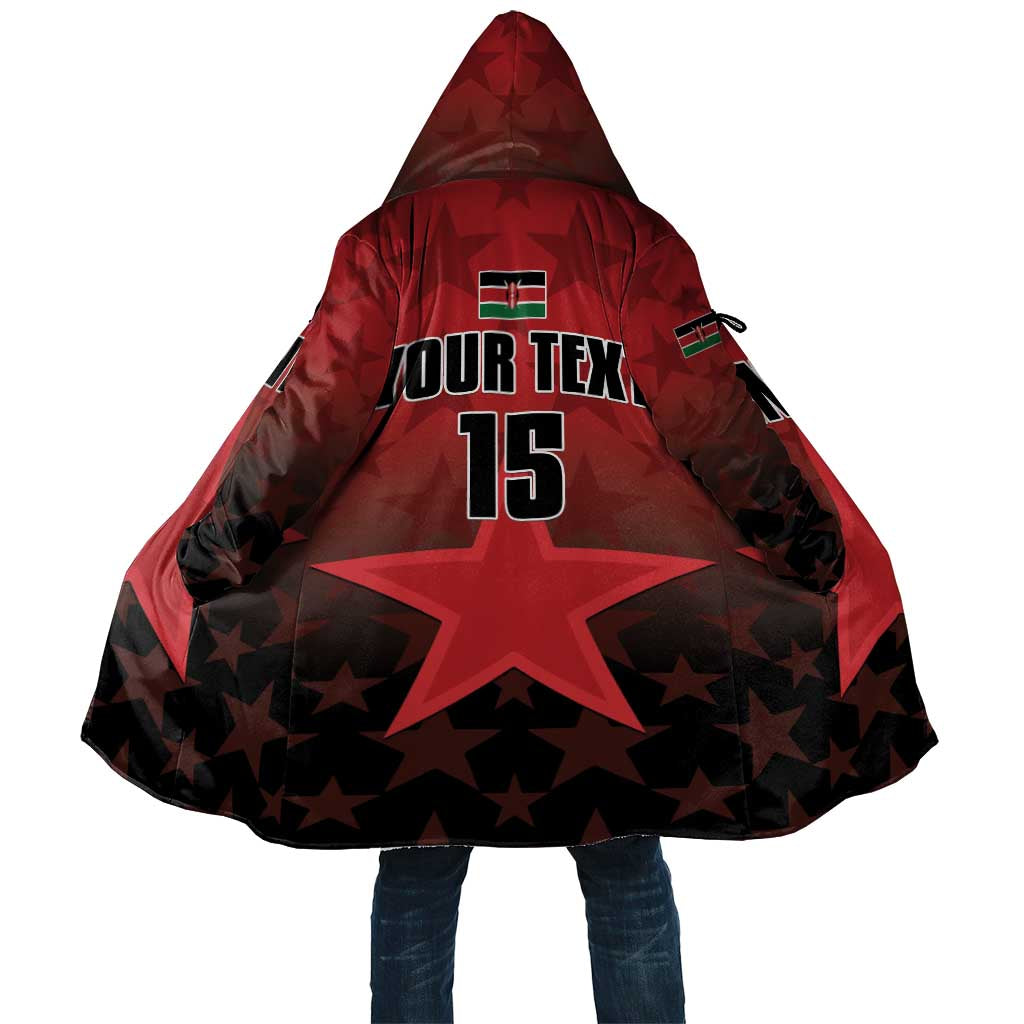 Custom Kenya Football Cloak Go Harambee Stars - Red Jersey