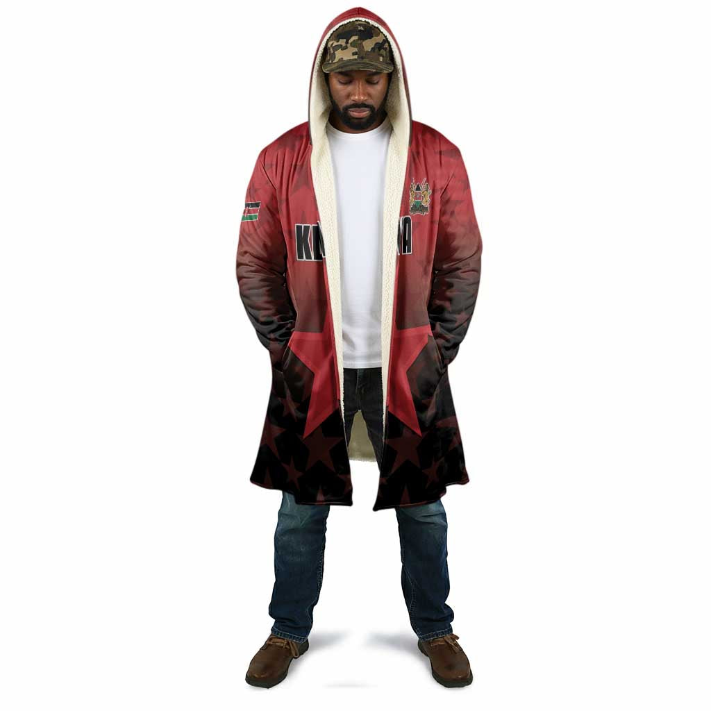 Custom Kenya Football Cloak Go Harambee Stars - Red Jersey