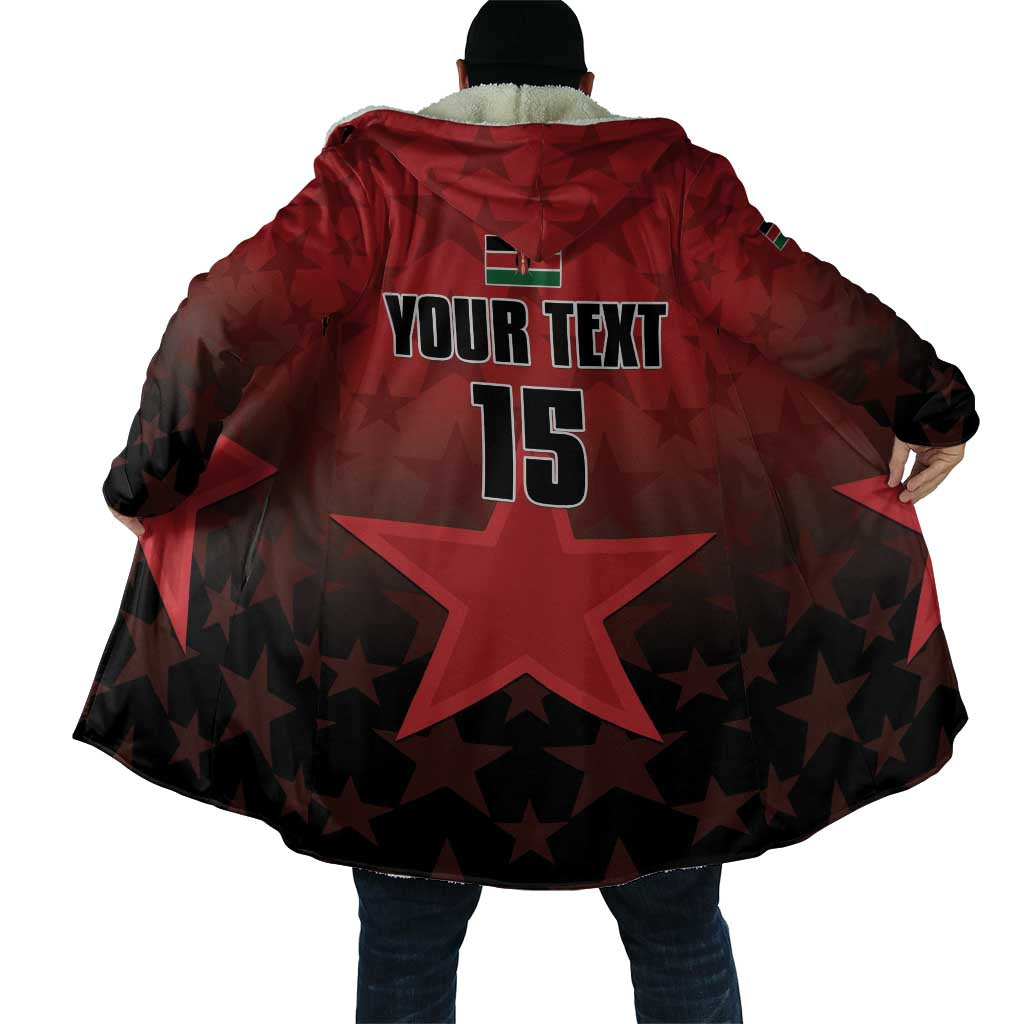 Custom Kenya Football Cloak Go Harambee Stars - Red Jersey