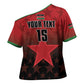 Custom Kenya Football Cross Shoulder Shirt Go Harambee Stars - Red Jersey