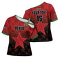 Custom Kenya Football Cross Shoulder Shirt Go Harambee Stars - Red Jersey