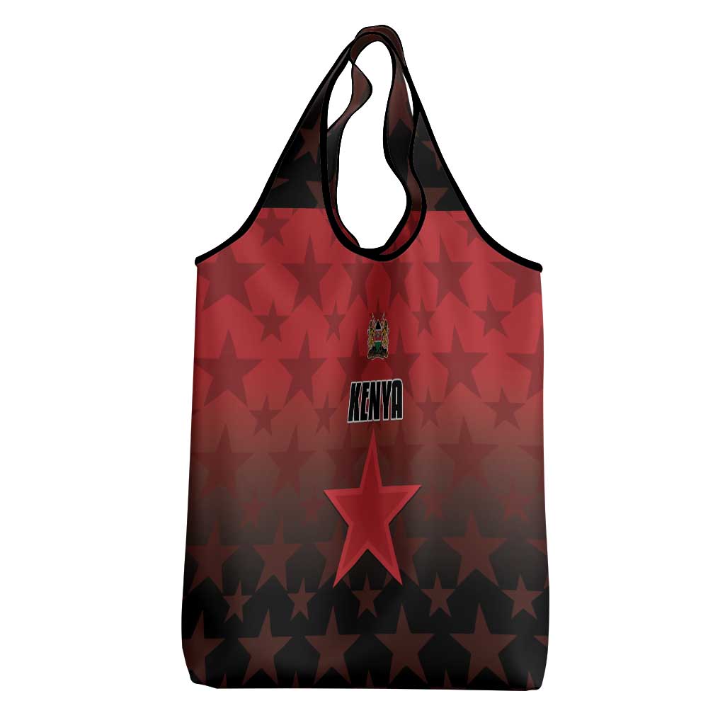Kenya Football Grocery Bag Harambee Harambee Stars - Red Jersey - African Pride