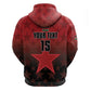 Custom Kenya Football Hoodie Harambee Harambee Stars - Red Jersey - African Pride