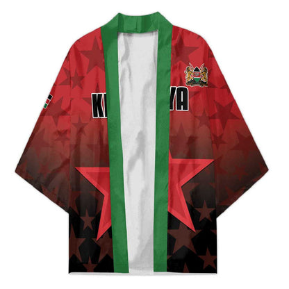 Custom Kenya Football Kimono Go Harambee Stars - Red Jersey