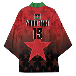 Custom Kenya Football Kimono Go Harambee Stars - Red Jersey