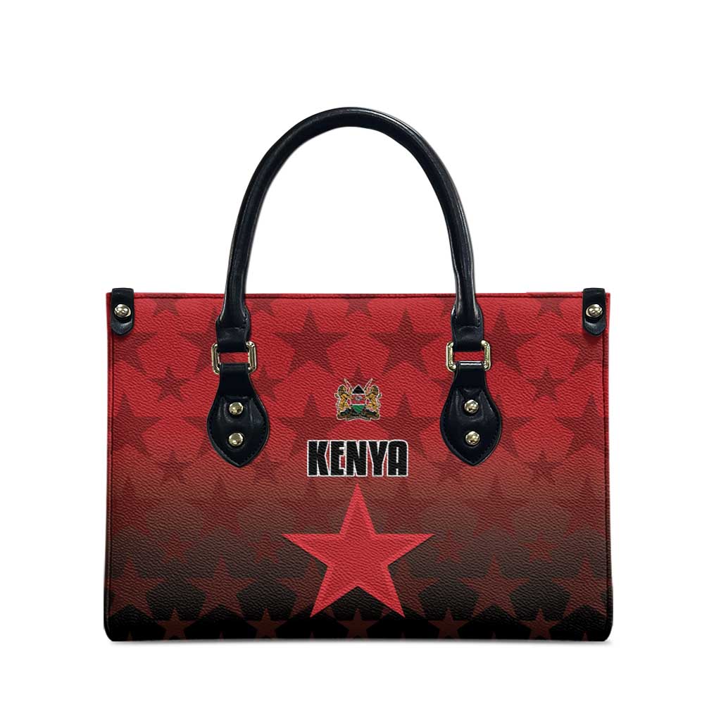 Kenya Football Leather Bag Go Harambee Stars - Red Jersey