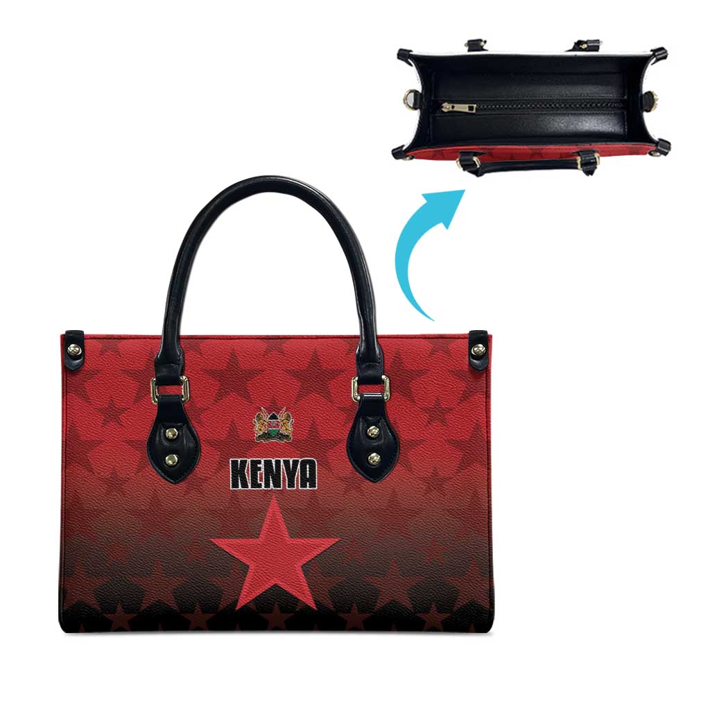Kenya Football Leather Bag Go Harambee Stars - Red Jersey