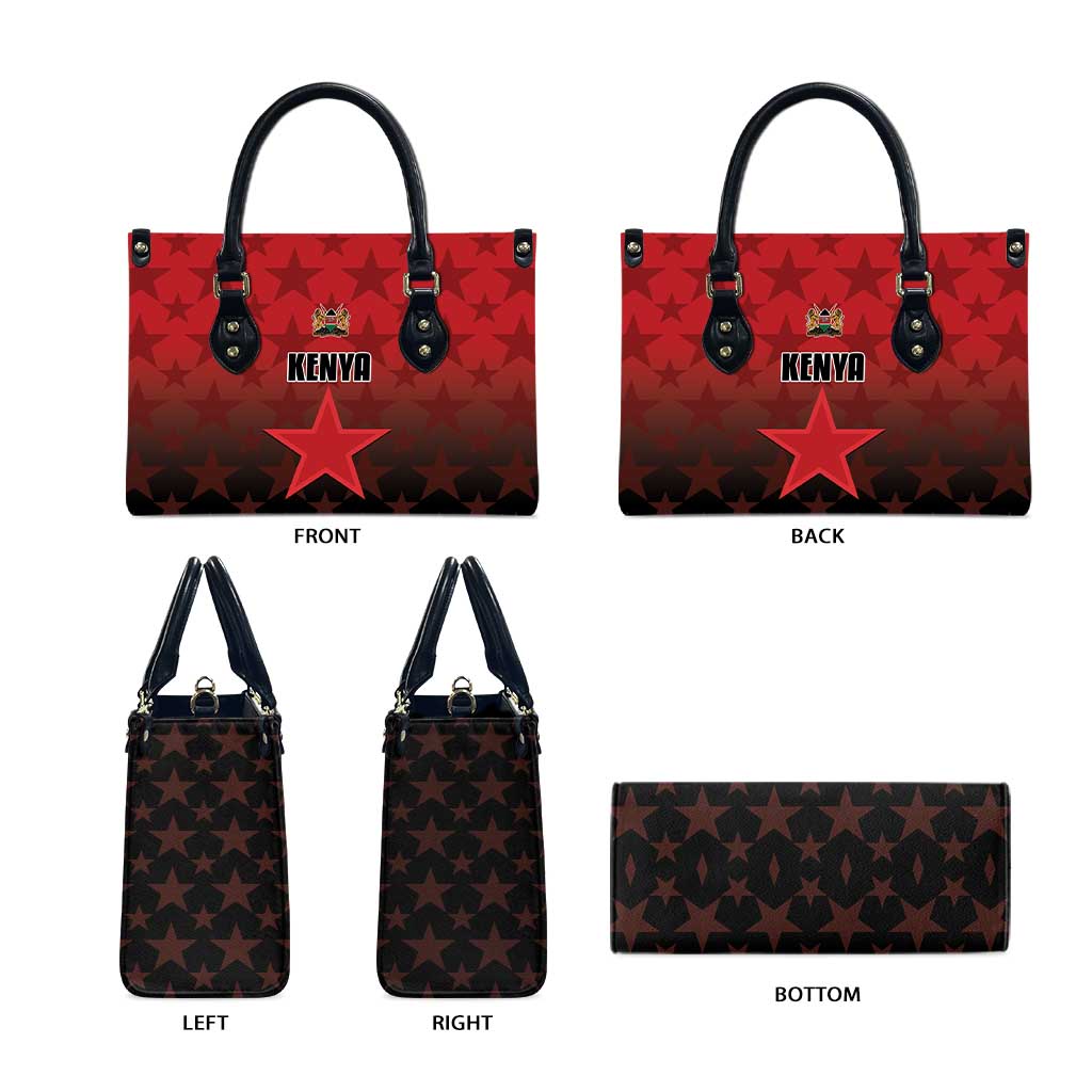 Kenya Football Leather Bag Go Harambee Stars - Red Jersey