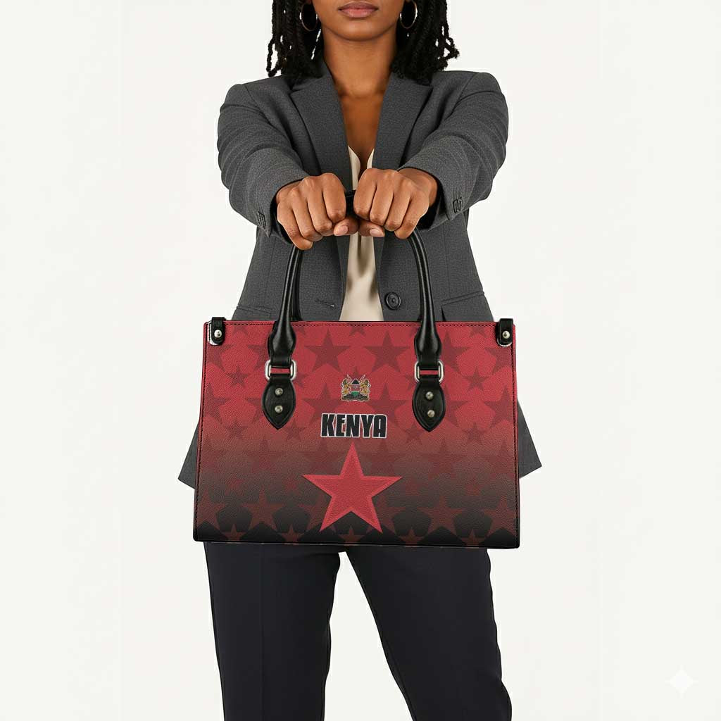 Kenya Football Leather Bag Go Harambee Stars - Red Jersey