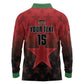 Custom Kenya Football Long Sleeve Polo Shirt Harambee Harambee Stars - Red Jersey - African Pride
