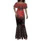 Custom Kenya Football Mermaid Dress Harambee Harambee Stars - Red Jersey - African Pride