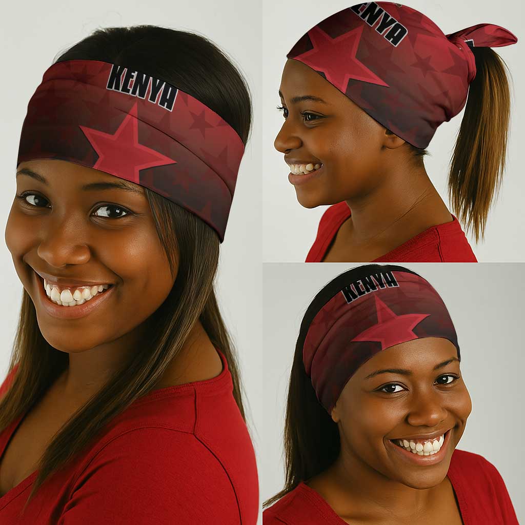 Kenya Football Neck Gaiter Harambee Harambee Stars - Red Jersey - African Pride
