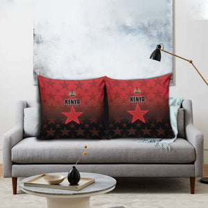 Kenya Football Pillow Cover Go Harambee Stars - Red Jersey