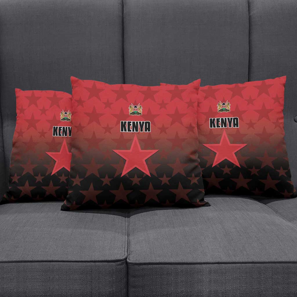 Kenya Football Pillow Cover Go Harambee Stars - Red Jersey