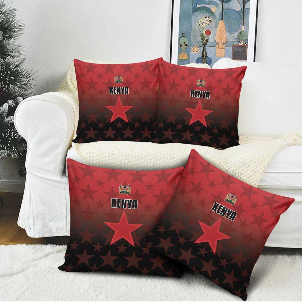 Kenya Football Pillow Cover Go Harambee Stars - Red Jersey