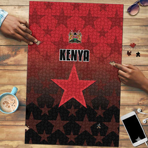 Kenya Football Puzzle Go Harambee Stars - Red Jersey