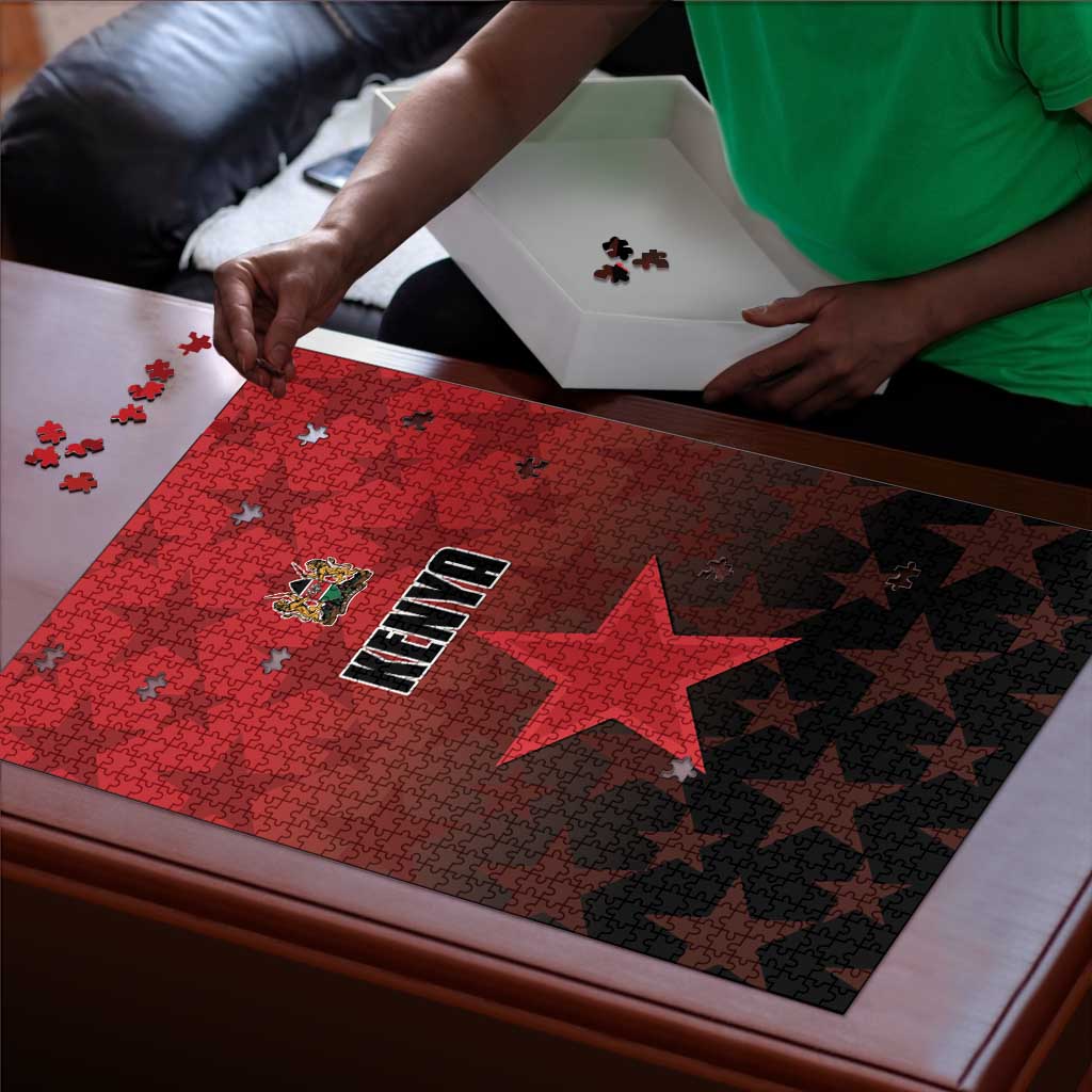 Kenya Football Puzzle Go Harambee Stars - Red Jersey