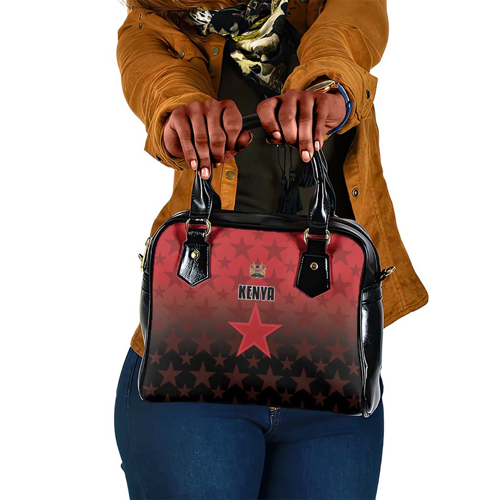 Kenya Football Shoulder Handbag Harambee Harambee Stars - Red Jersey - African Pride