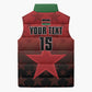 Custom Kenya Football Sleeveless Puffer Jacket Go Harambee Stars - Red Jersey