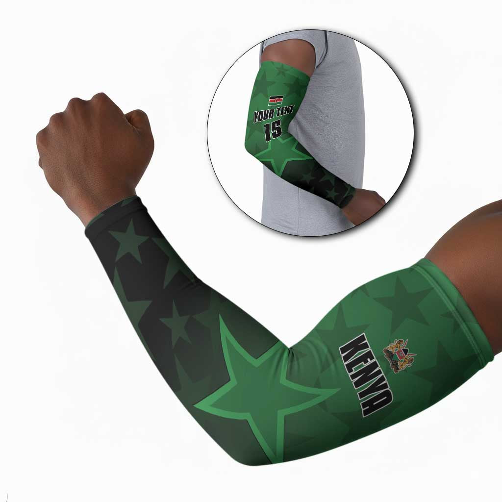 Custom Kenya Football Arm Sleeves Go Harambee Stars - Green Jersey