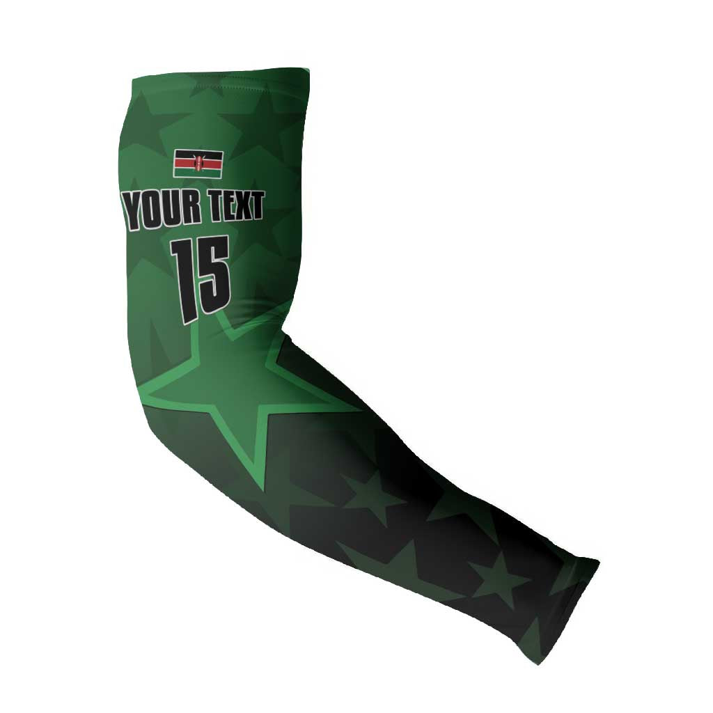 Custom Kenya Football Arm Sleeves Go Harambee Stars - Green Jersey