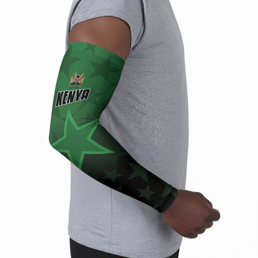 Custom Kenya Football Arm Sleeves Go Harambee Stars - Green Jersey