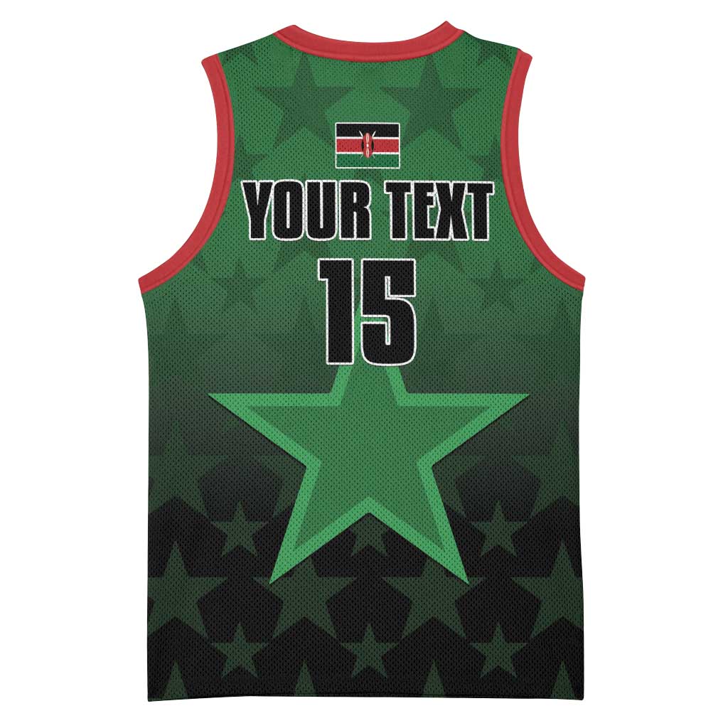 Custom Kenya Football Basketball Jersey Harambee Harambee Stars - Green Jersey LT15
