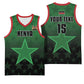 Custom Kenya Football Basketball Jersey Harambee Harambee Stars - Green Jersey LT15