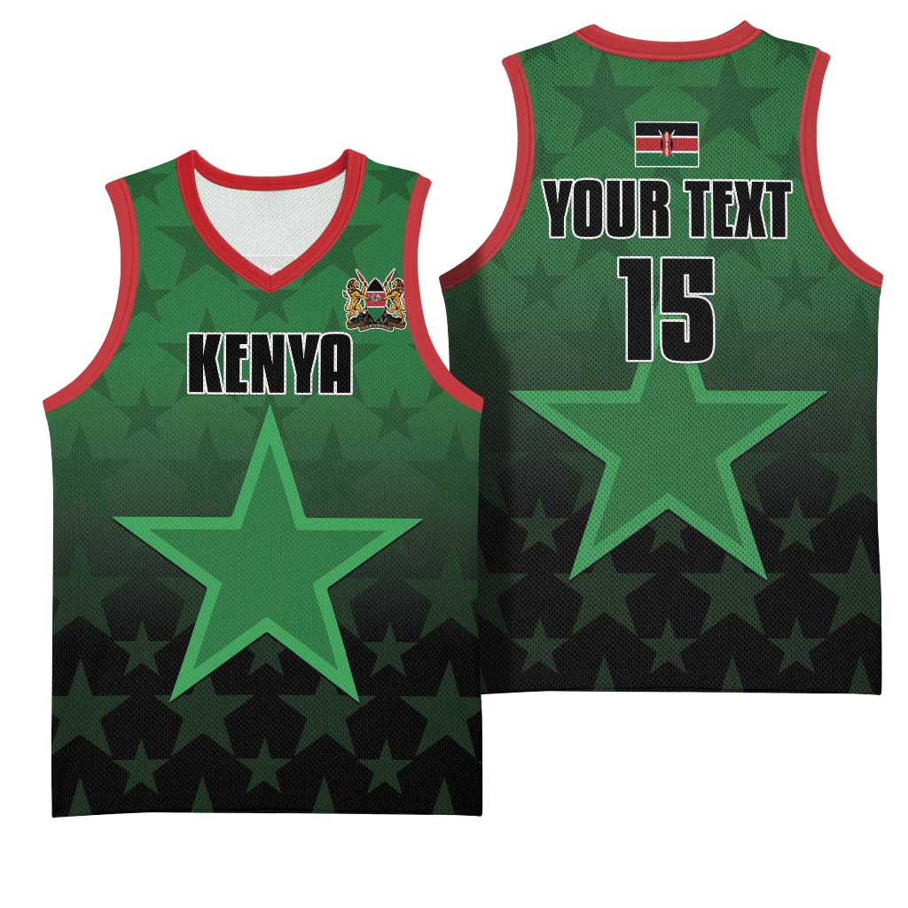 Custom Kenya Football Basketball Jersey Harambee Harambee Stars - Green Jersey LT15