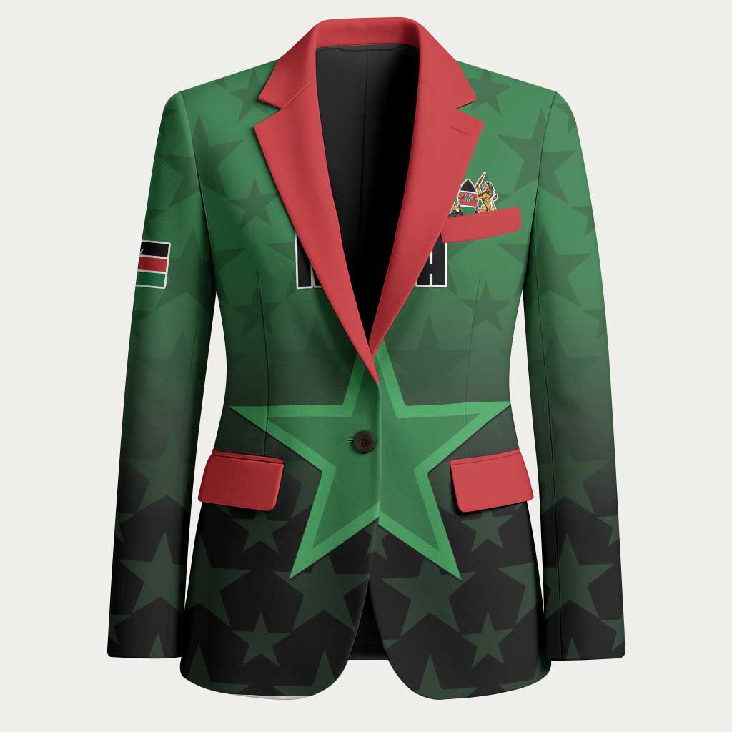 Custom Kenya Football Blazer Go Harambee Stars - Green Jersey