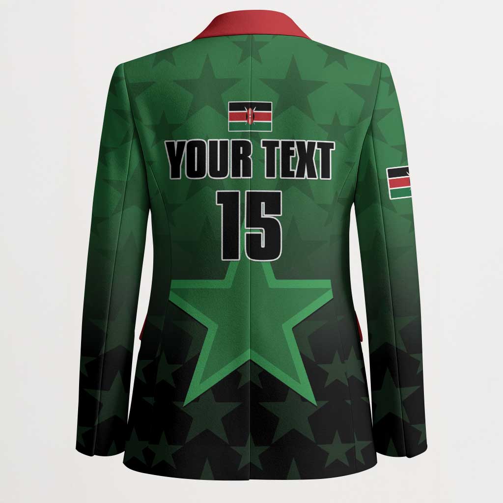 Custom Kenya Football Blazer Go Harambee Stars - Green Jersey