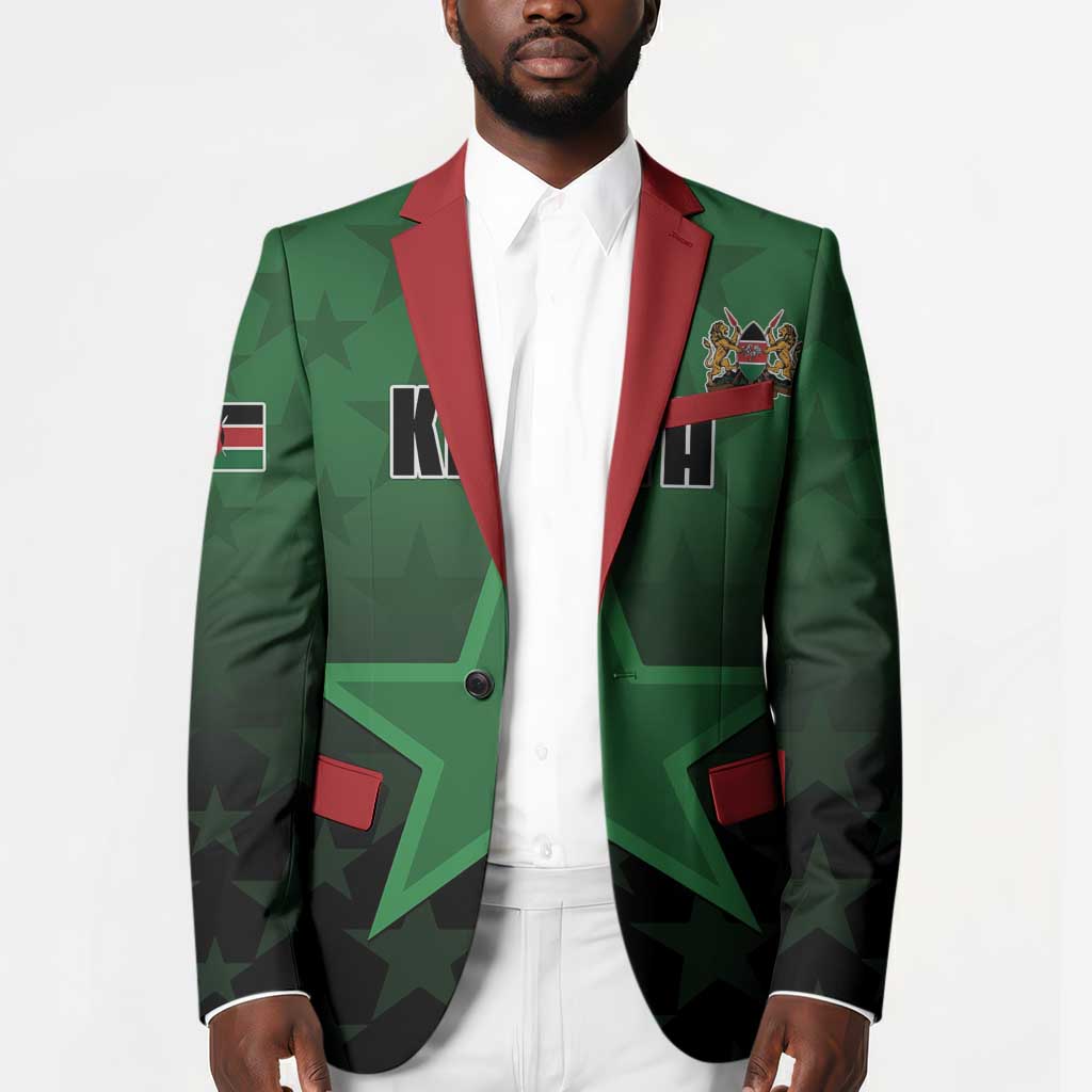 Custom Kenya Football Blazer Go Harambee Stars - Green Jersey