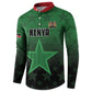 Custom Kenya Football Button Sweatshirt Go Harambee Stars - Green Jersey