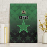 Kenya Football Canvas Wall Art Harambee Harambee Stars - Green Jersey - African Pride