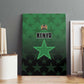 Kenya Football Canvas Wall Art Harambee Harambee Stars - Green Jersey - African Pride