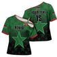 Custom Kenya Football Cross Shoulder Shirt Go Harambee Stars - Green Jersey