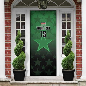 Custom Kenya Football Door Cover Go Harambee Stars - Green Jersey