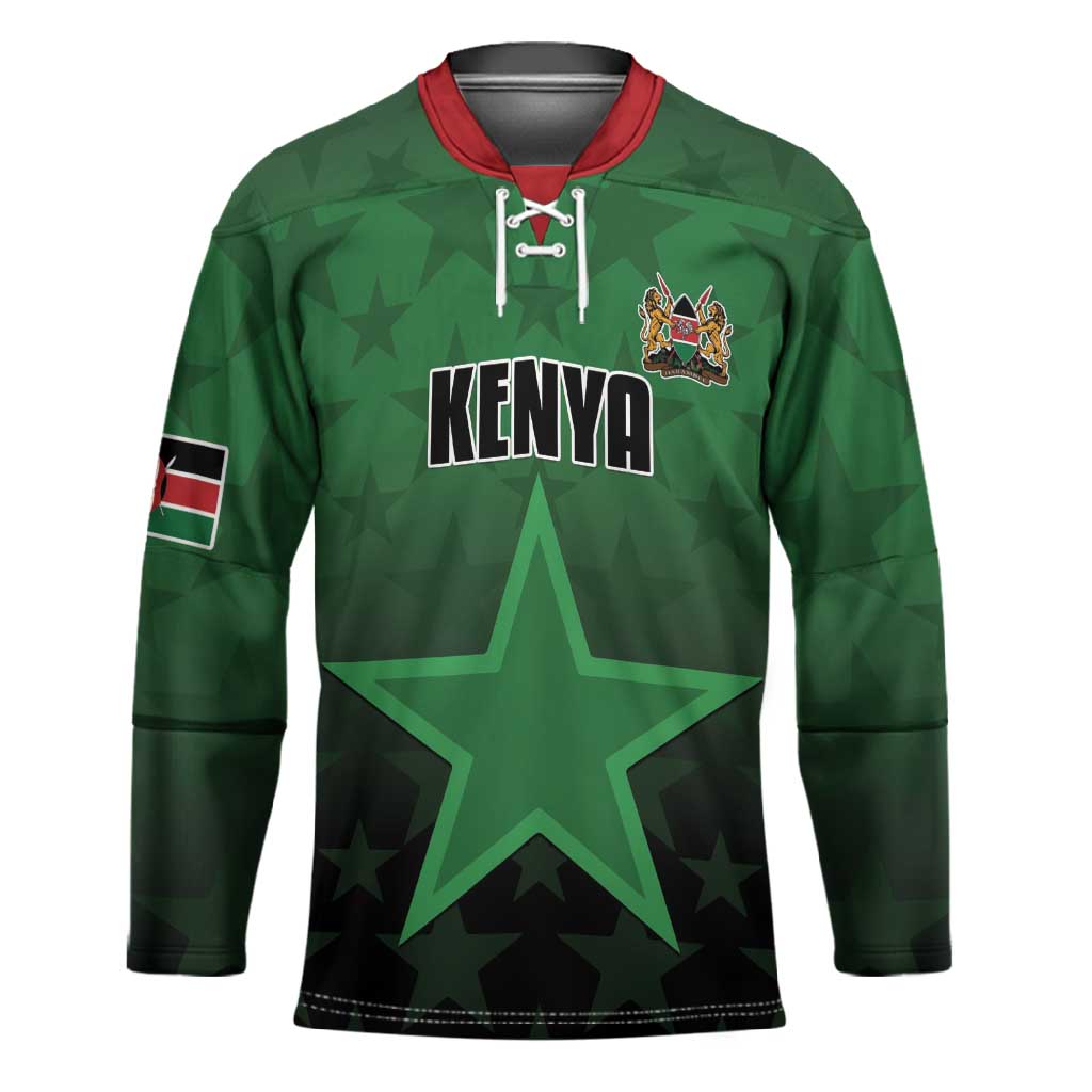 Custom Kenya Football Hockey Jersey Go Harambee Stars - Green Jersey