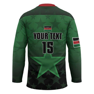 Custom Kenya Football Hockey Jersey Go Harambee Stars - Green Jersey